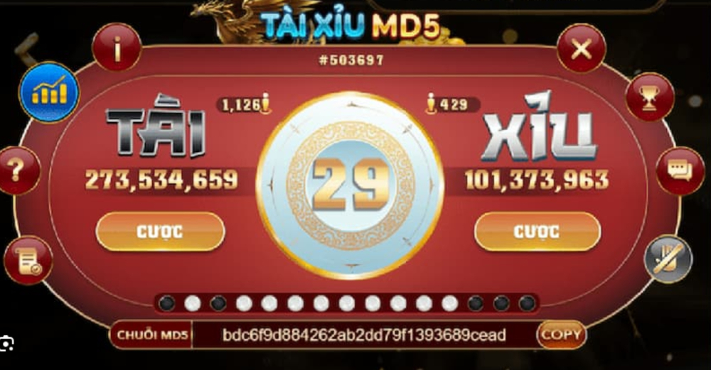 Chuỗi MD5 đảm bảo tính công bằng tuyệt đối cho mọi ván chơi