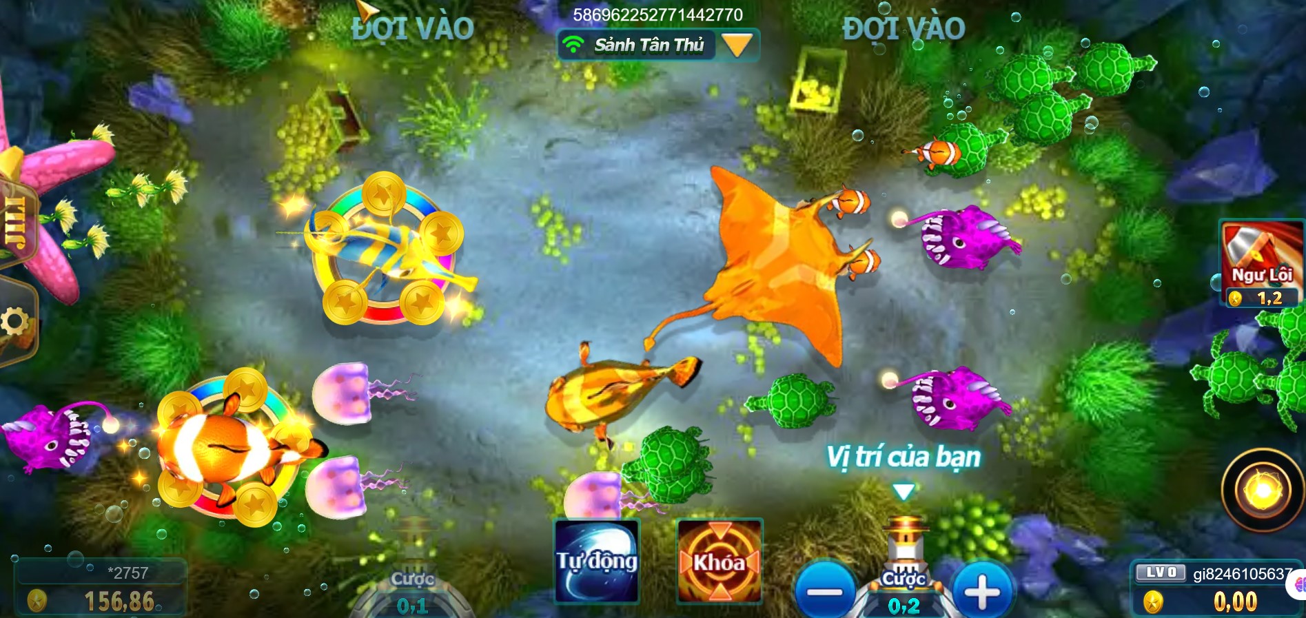 Giao diện Bắn cá vui vẻ