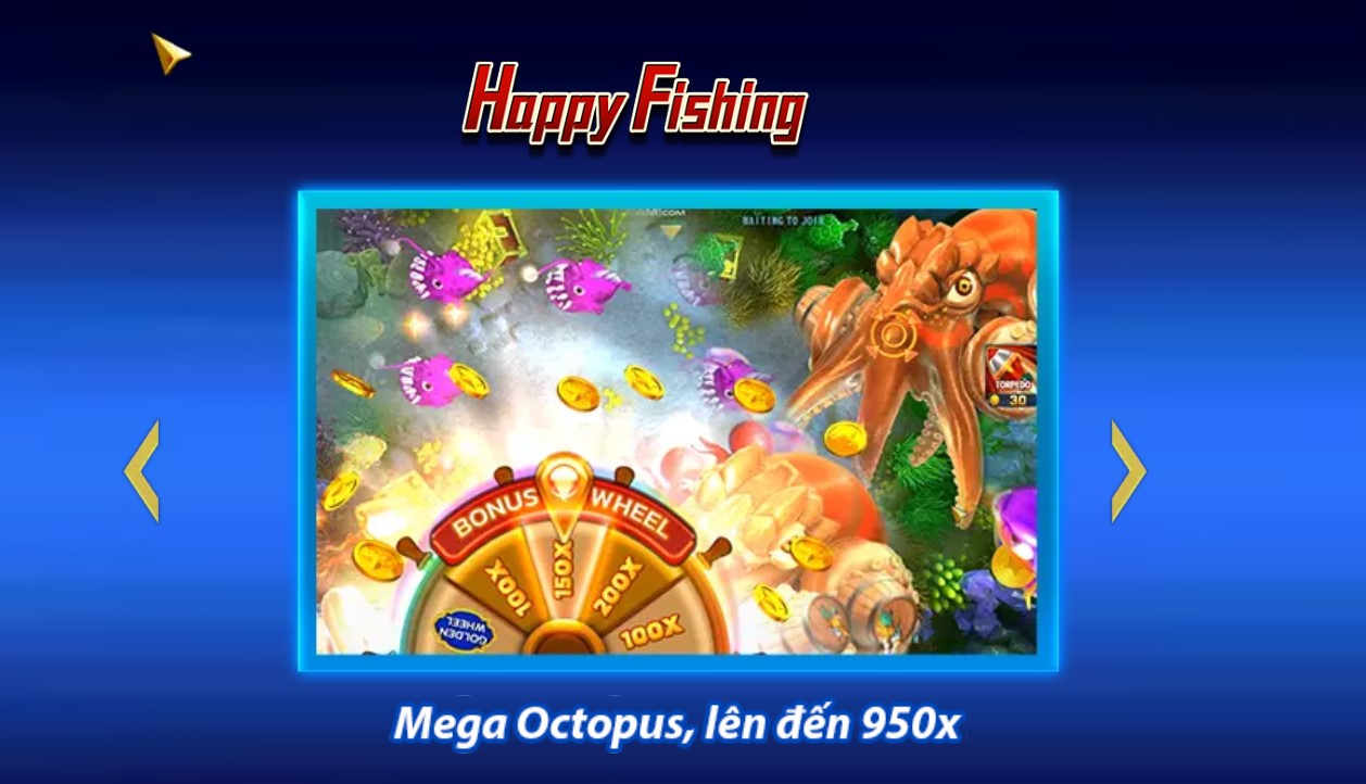 Bắn cá vui vẻ là trò chơi bắn cá trực tuyến hấp dẫn